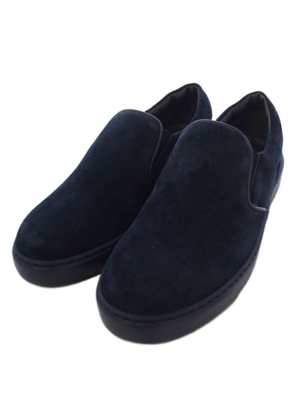 Moncler Slip-on Shoes Suede Navy